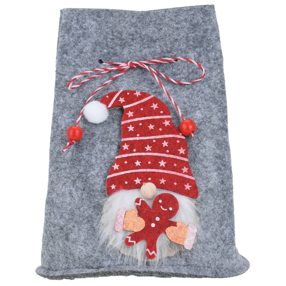 Geschenktasche aus Filz in verschiedenen Farben mit Wichtel-Aufdruck image number 1