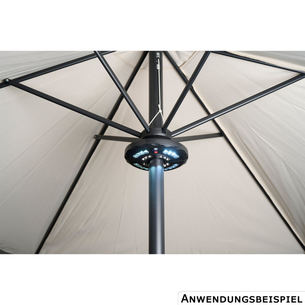 LED-Sonnenschirm-Beleuchtung mit Akku image number 4