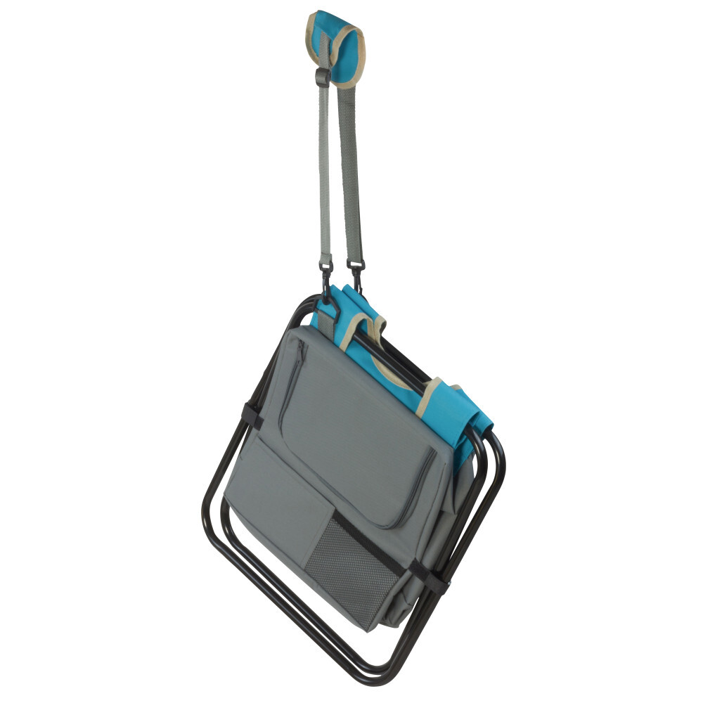 Klapphocker mit Metallgestell und K&uuml;hltasche in verschiedenen Farben image number 6