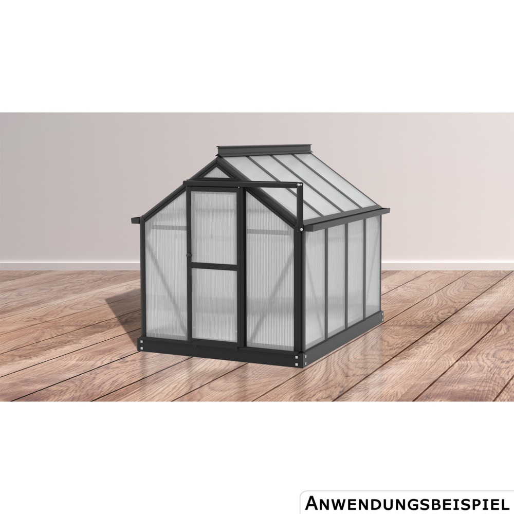 Vitavia Minigew&auml;chshaus ''Merlin'' Alu Schwarz HKP image number 5