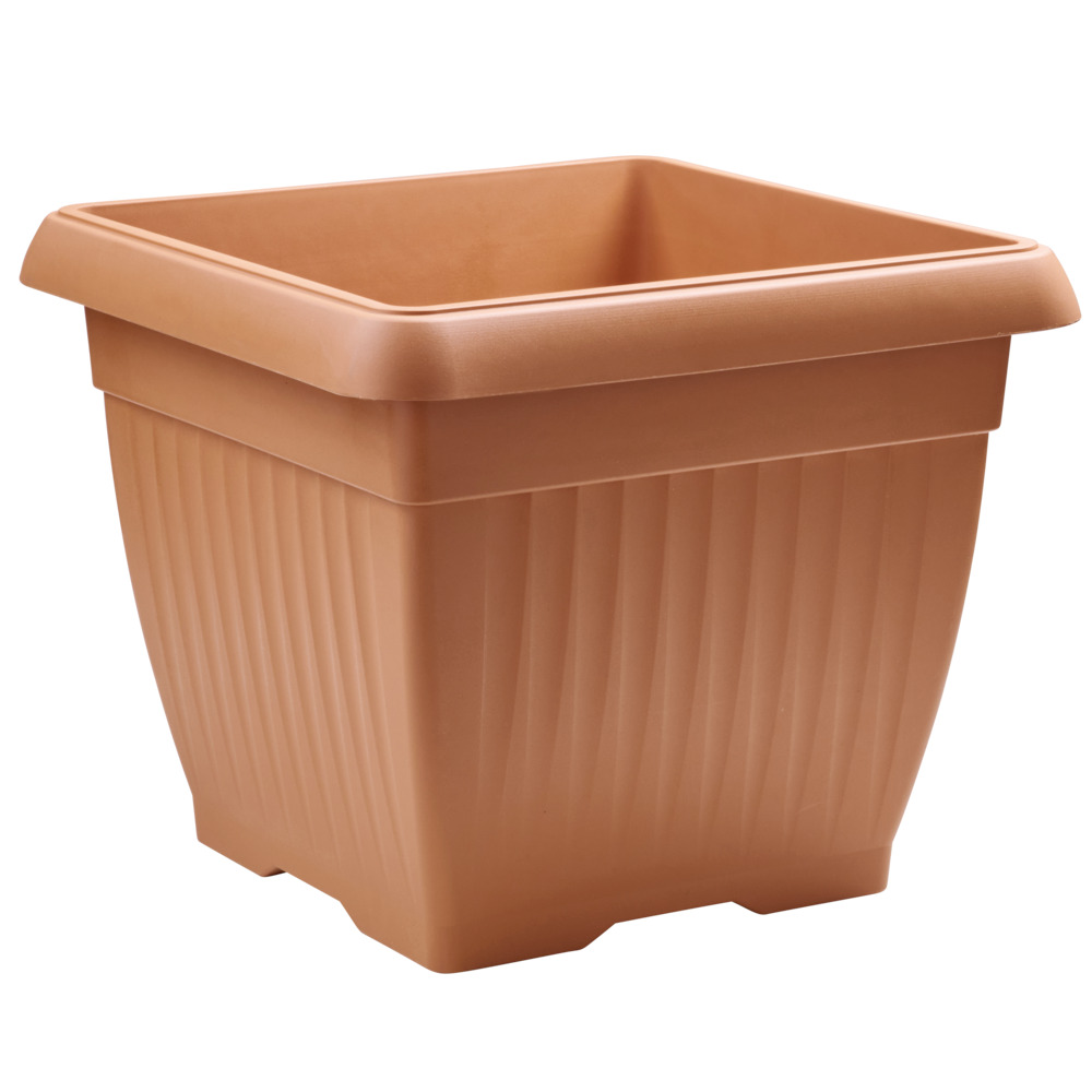 Prosperplast Blumentopf Terra eckig 45 x 45 cm in Terracotta