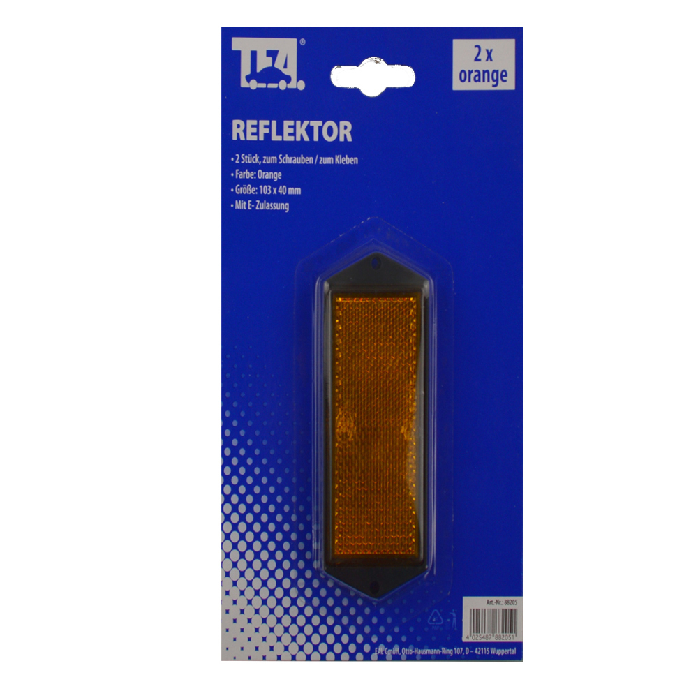 Reflektoren 2 St&uuml;ck in Orange