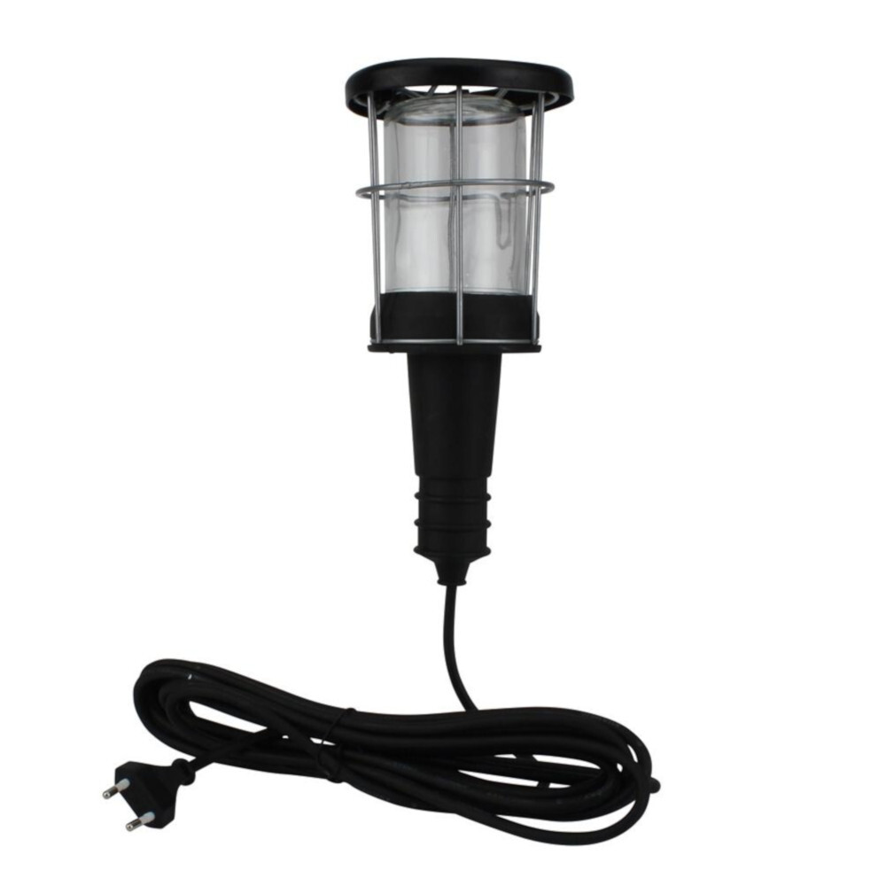 Arbeitsleuchte Gummi E27 100 W, 5 m