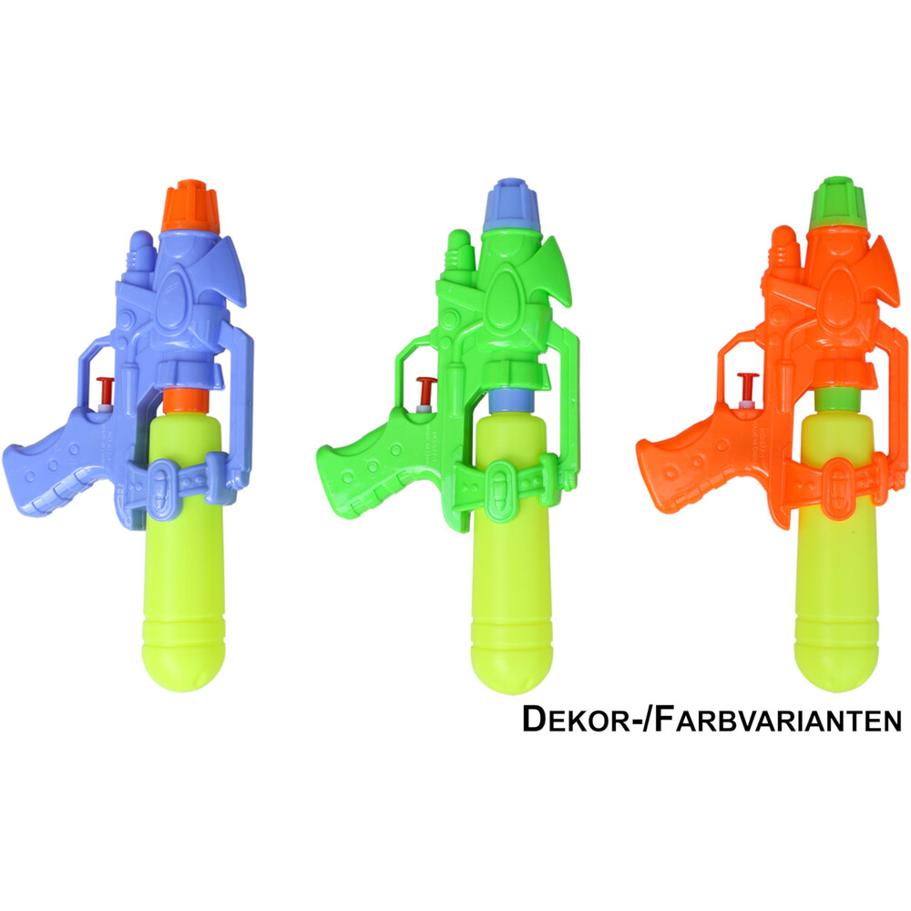 Wasserpistole Kunststoff 25 cm, 3-fach sortiert