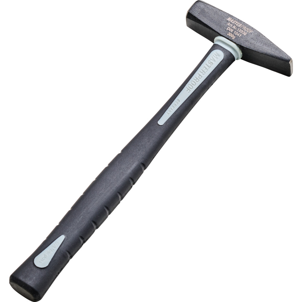 Schlosserhammer mit 300 g Hammerkopf und stabilem Fiberglasstiel