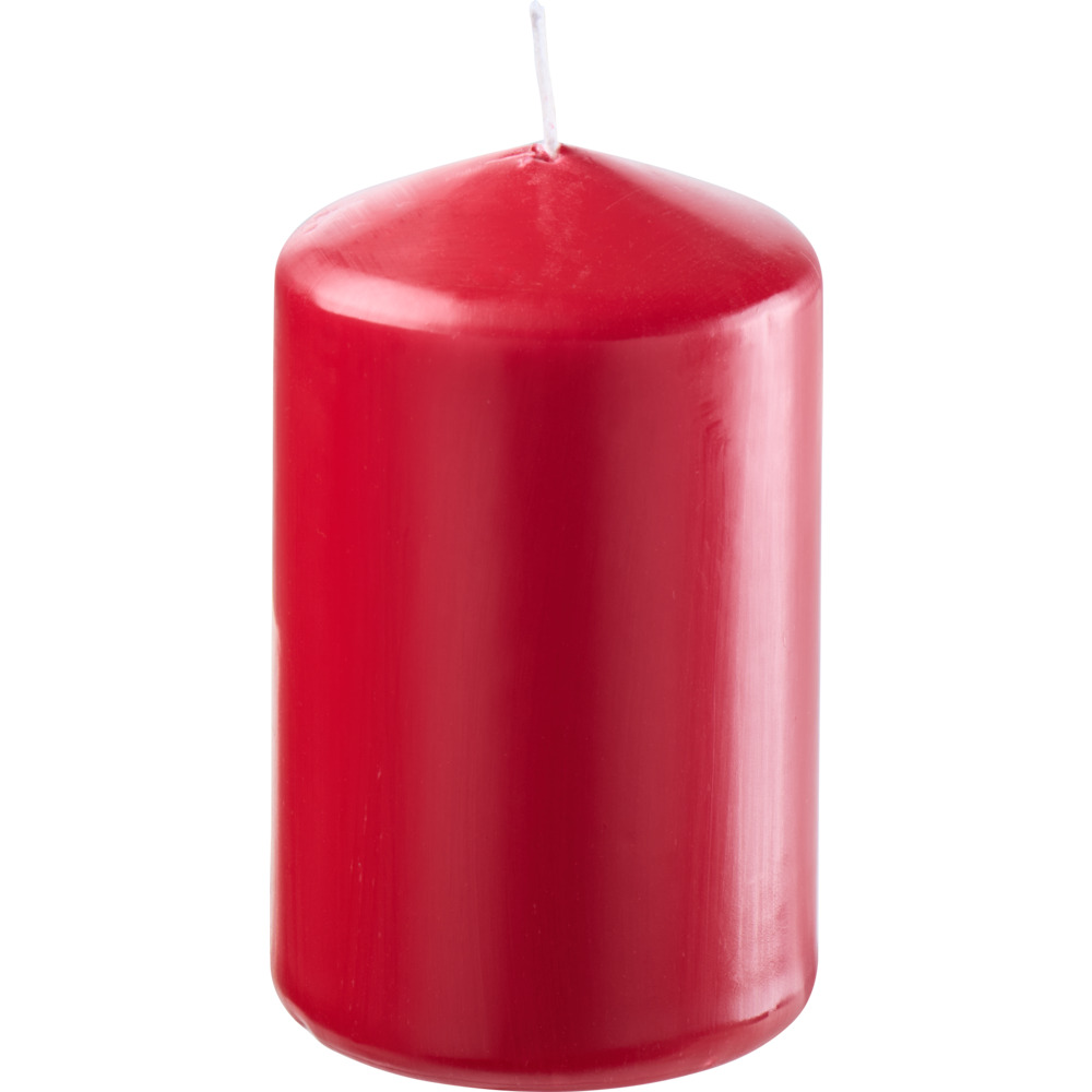 Stumpenkerze 100 x &Oslash; 68 mm karminrot