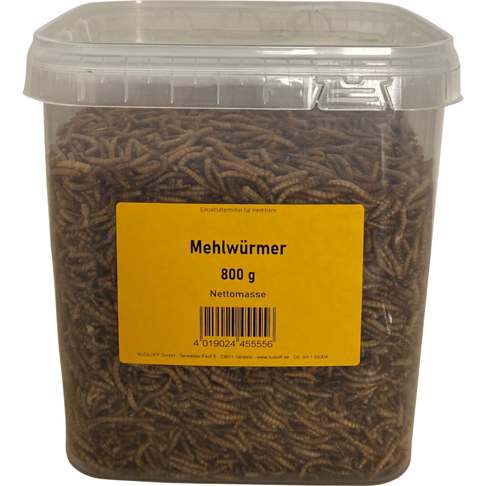 Mehlw&uuml;rmer getrocknet im Eimer 800 g