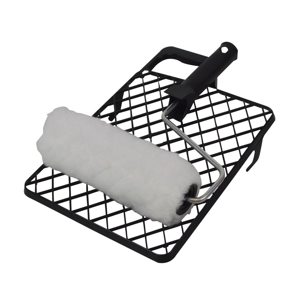 Farbroller Set 2-teilig 18 cm Farbwalze und Abstreifgitter