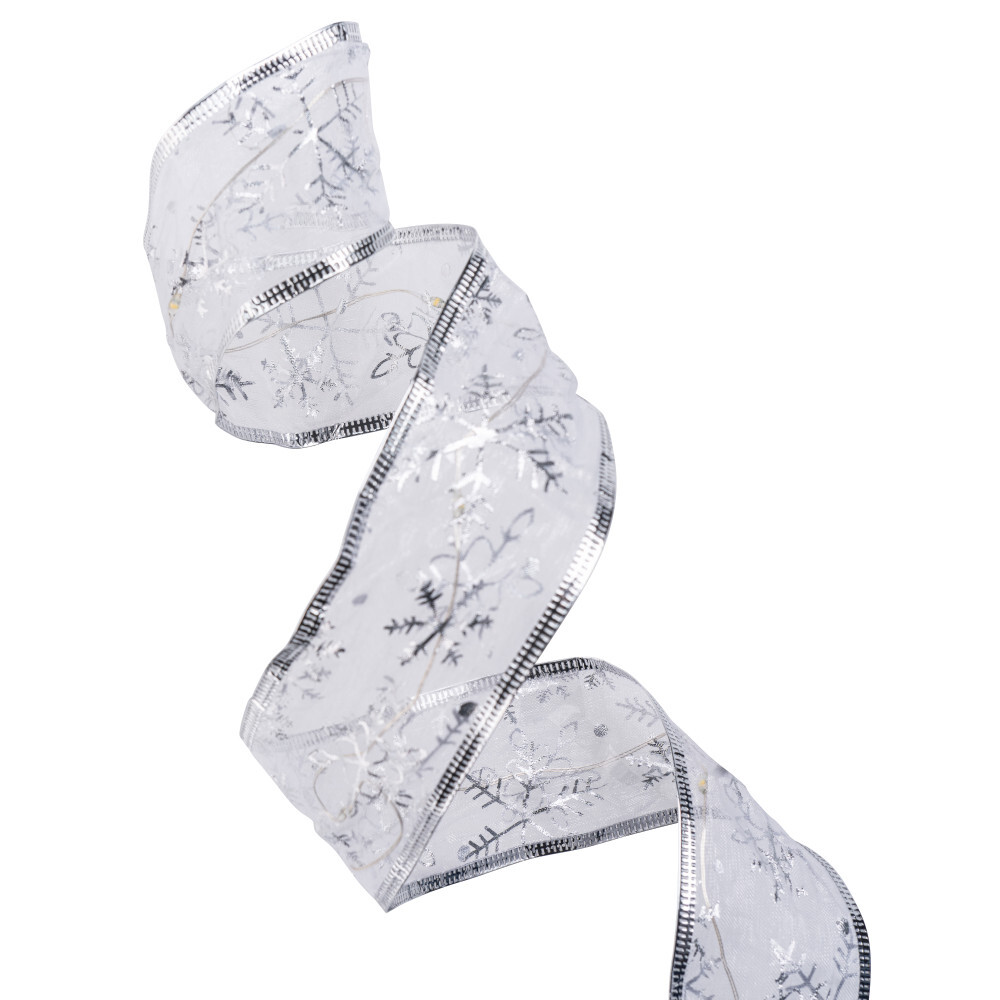 LED-Lichterband 2,2 m mit Schneeflocken-Motiv und 20 LEDs