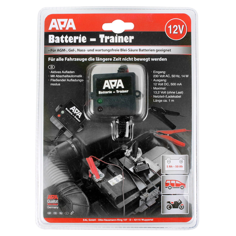 APA-Batterie-Trainer mit 12 V und Abschaltautomatik image number 1