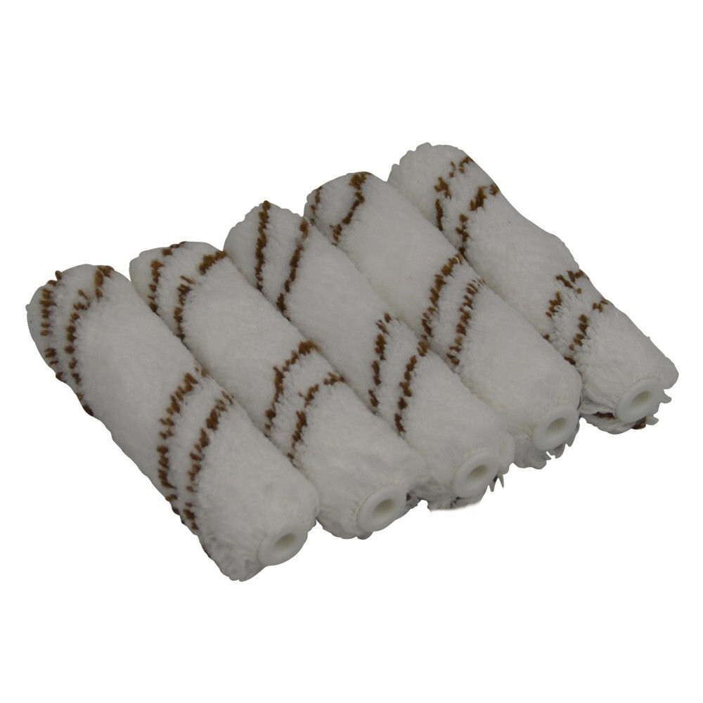 DECOPRO Farbrollen Set 5 St&uuml;ck Lasurwalzen Mini 10 cm