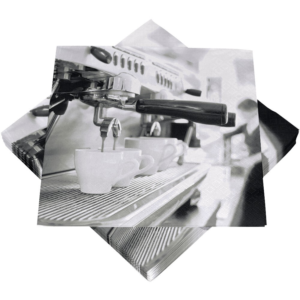 Servietten mit Motiv Caf&eacute;, 20 St&uuml;ck