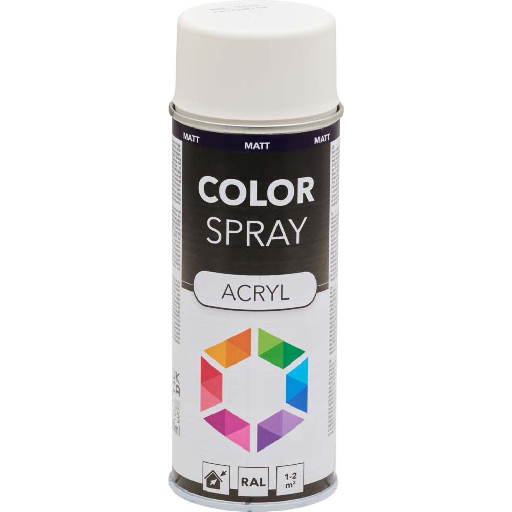 Lackspray 400 ml Acryl RAL9010M wei&szlig; matt image number 1