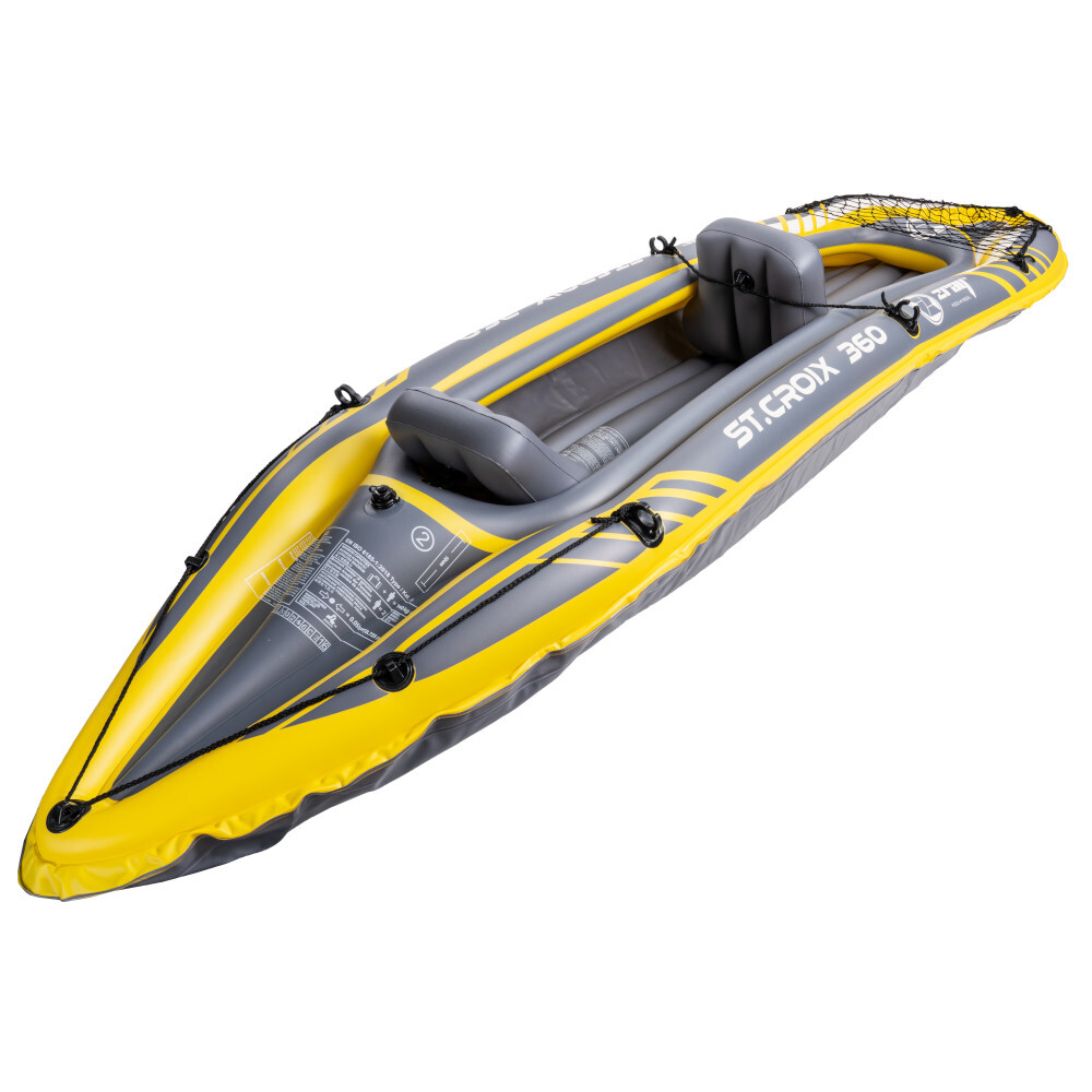 Kajak St. Croix aufblasbar f&uuml;r 2 Personen aus PVC mit Fu&szlig;pumpe und Paddel image number 2