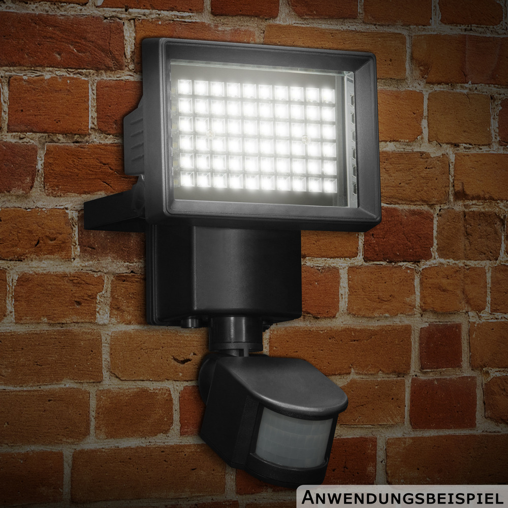 LED-Solar-Wandlicht 60 LEDs BWM schwarz image number 2