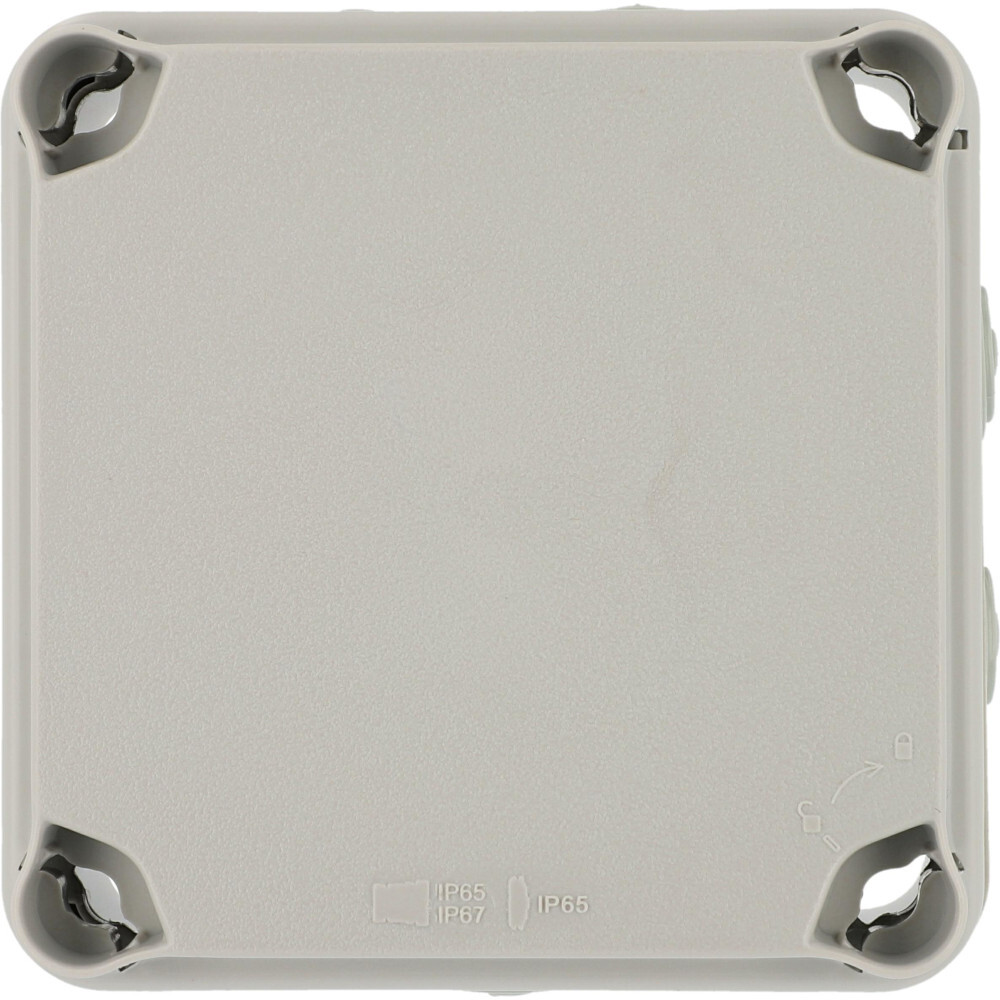 Feuchtraum Aufputz-Abzweigkasten IP 65, grau