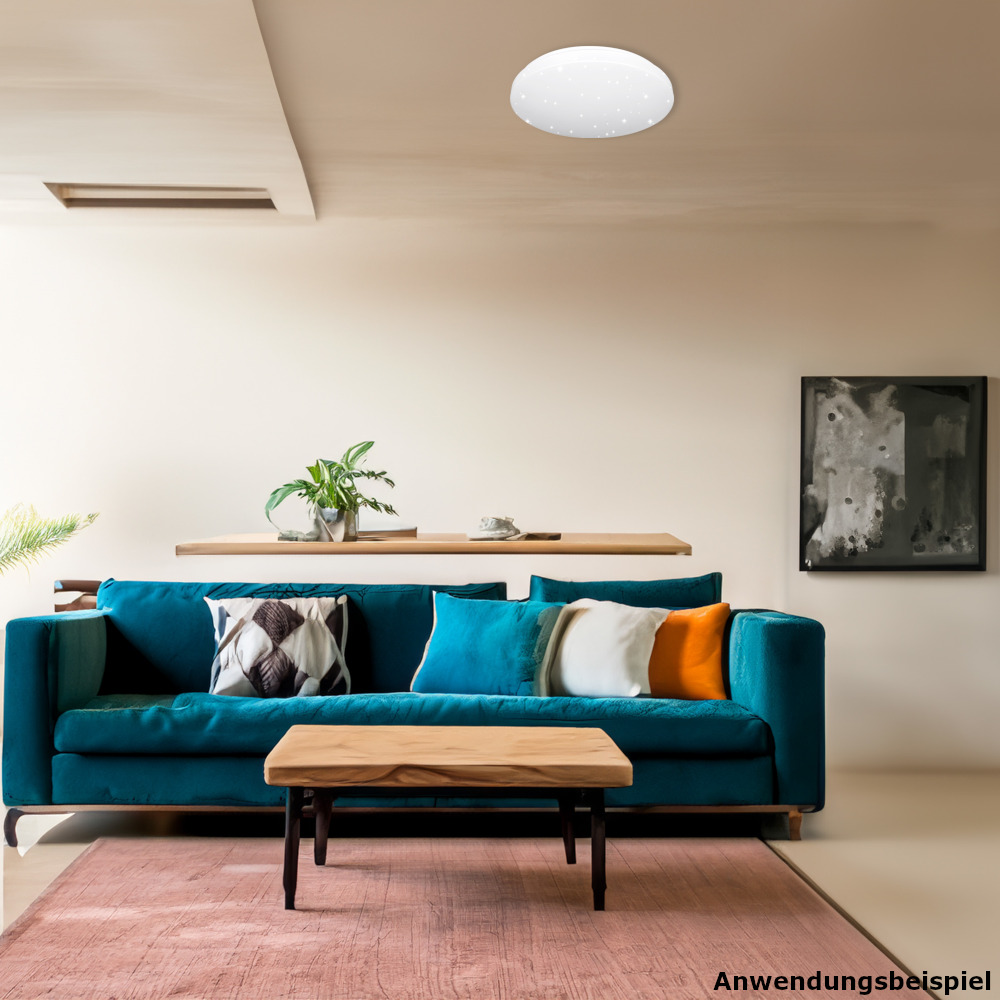 DECOPRO LED-Wand- und Deckenleuchte 31 cm Sternenhimmel 18 W image number 2