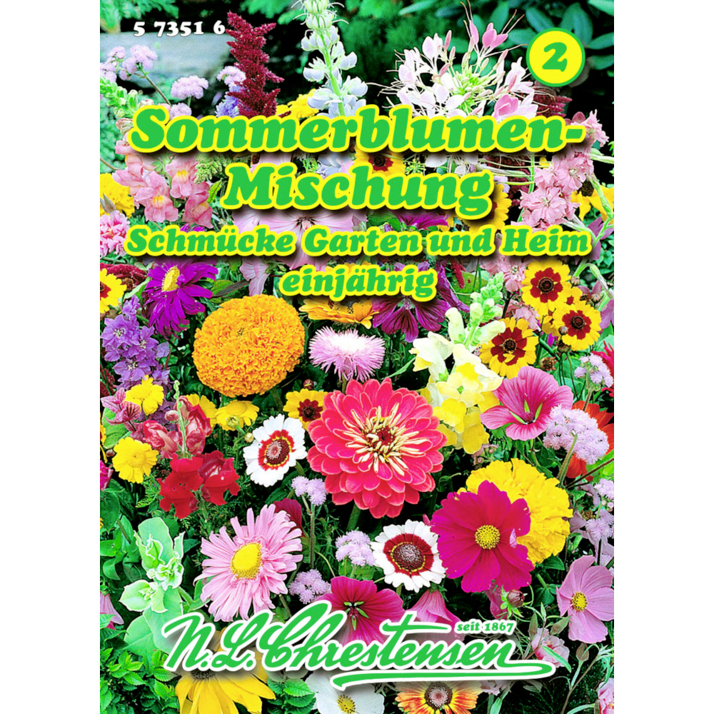 Saatgut Sommerblumen Mix ca. 100 Pflanzen bunt