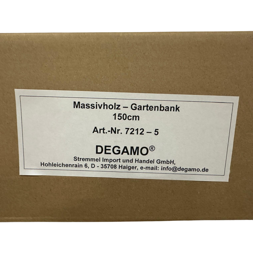 Gartenbank Freital 3-Sitzer, Kiefer massiv image number 1